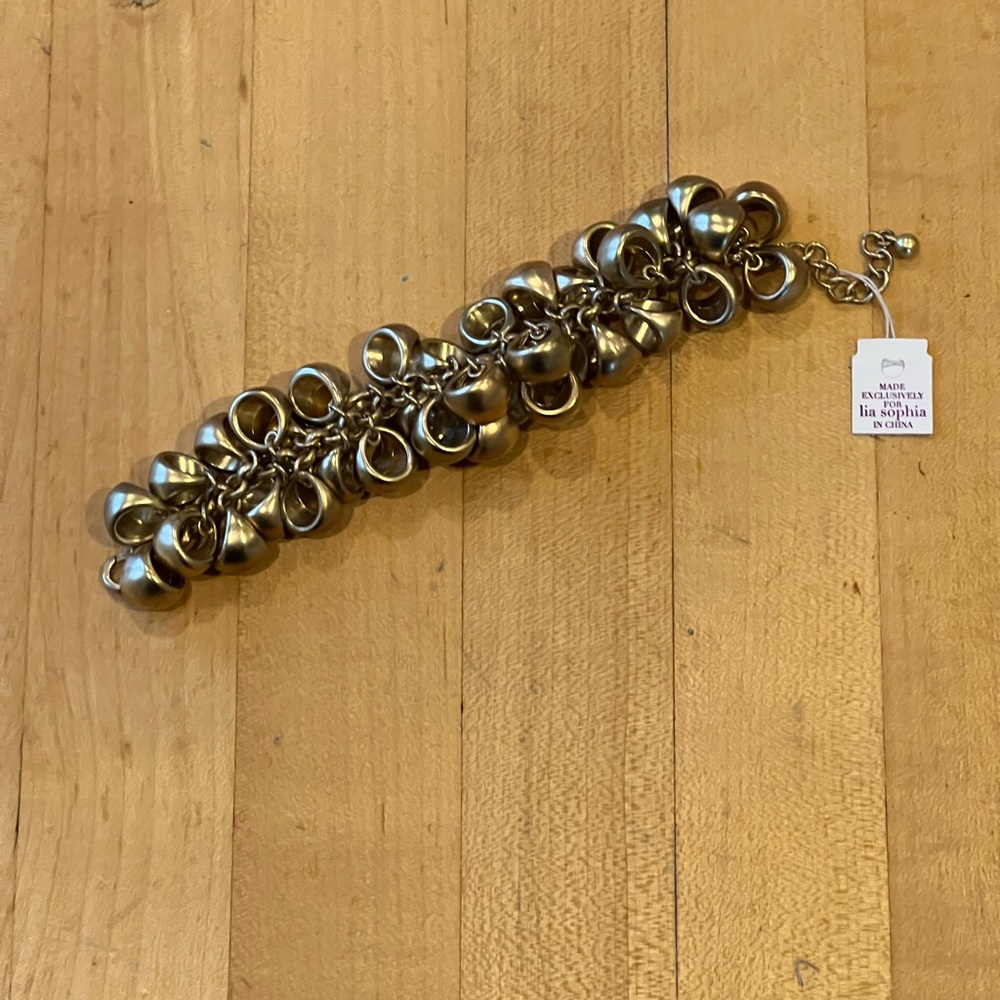 NWT Lia Sophia Gold Statement Bracelet